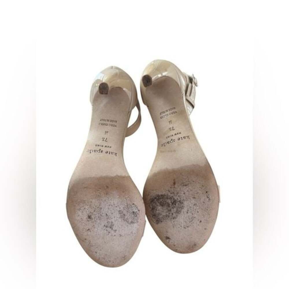 Kate Spade Beige Ankle Strap Heels Made in Italy Womens Size 7.5 - Picture 6 of 7